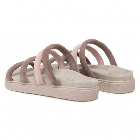 INUIKII Tube Platform Slides Taupe/Rose - Picture 5 of 10